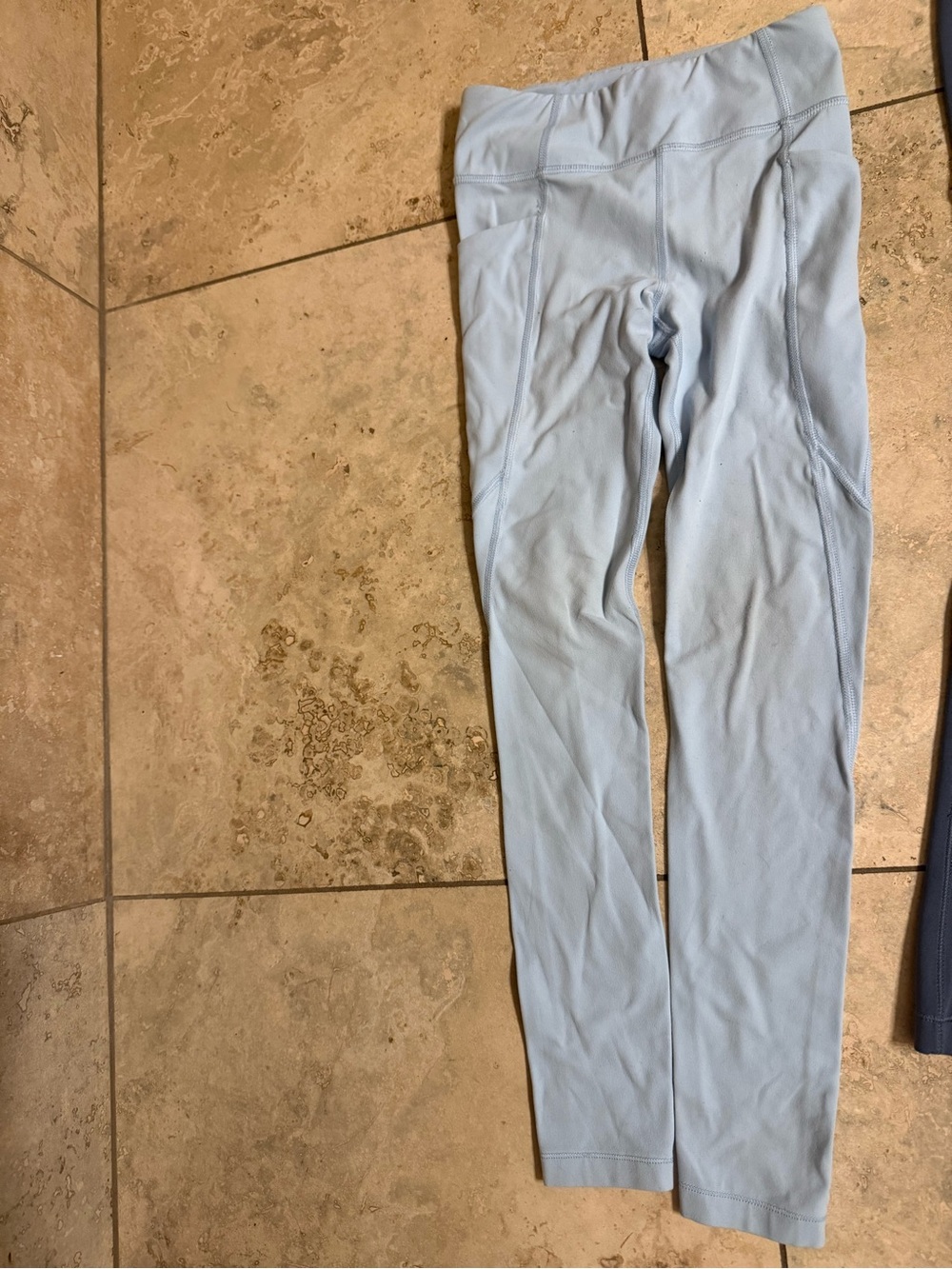Athleta Light Blue girls 2 pairs leggings
